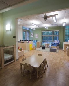Child Care Center at Hort Woods Building contracted and designed by Leonard Fiore