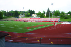 Pine Bowl Stadium Building contracted and designed by Leonard Fiore