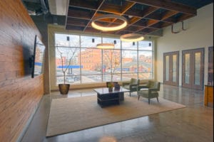 Lobby's big window